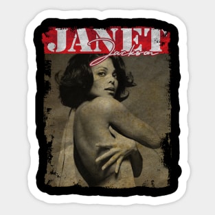 TEXTURE ART- JANET JACKSON IS QUEEN Sticker